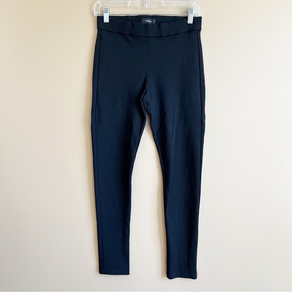 THEORY women’s black Shawn C Fixture Ponte Leggings size medium - Picture 2 of 13